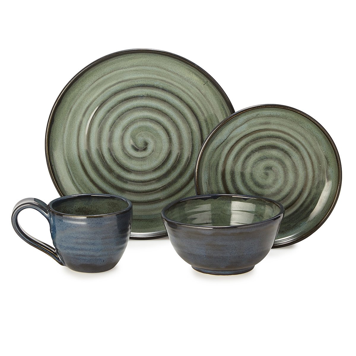 Swirl Dishware Collection dish set, stoneware dish set