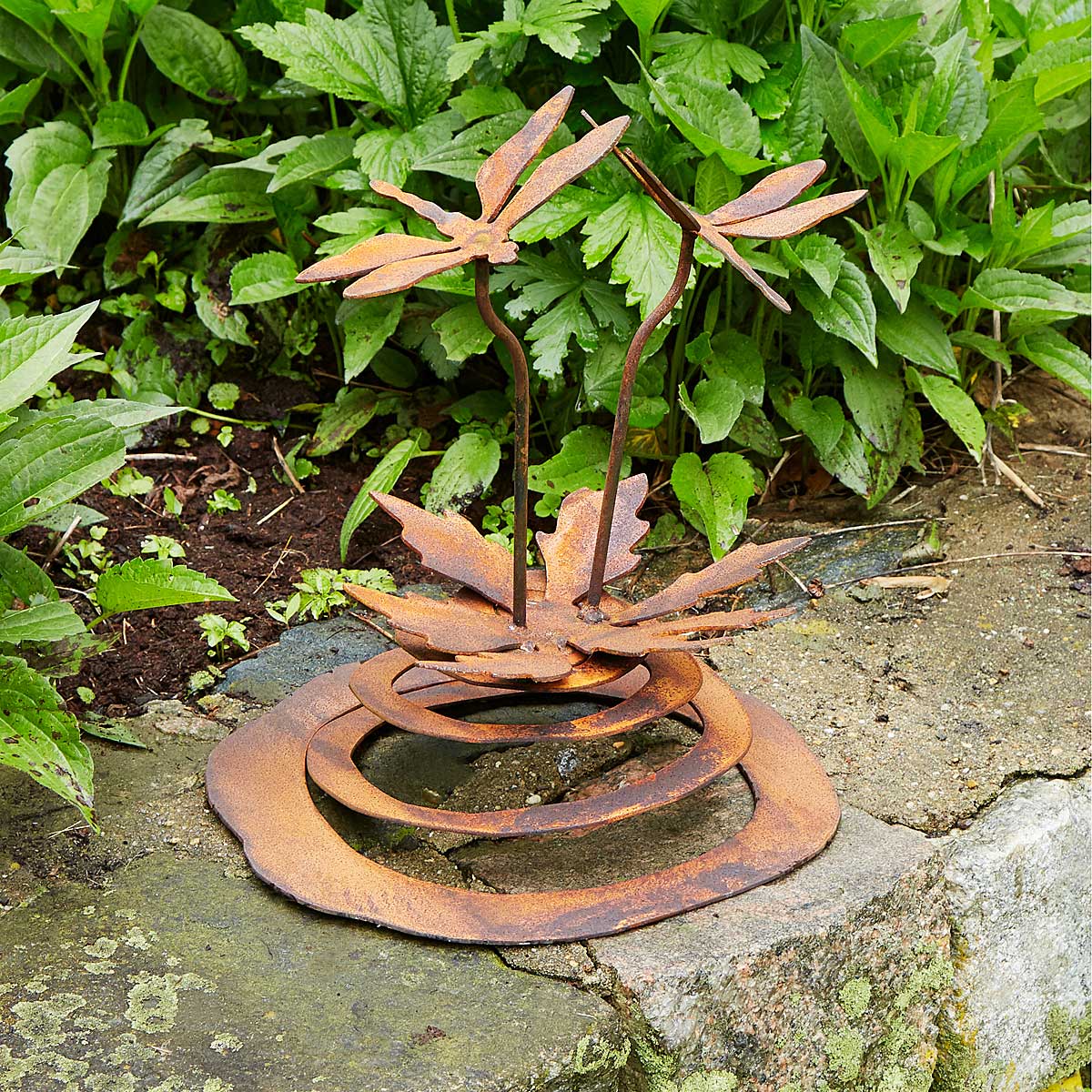 Springing Dragonfly Garden Sculpture dragonfly garden sculpture