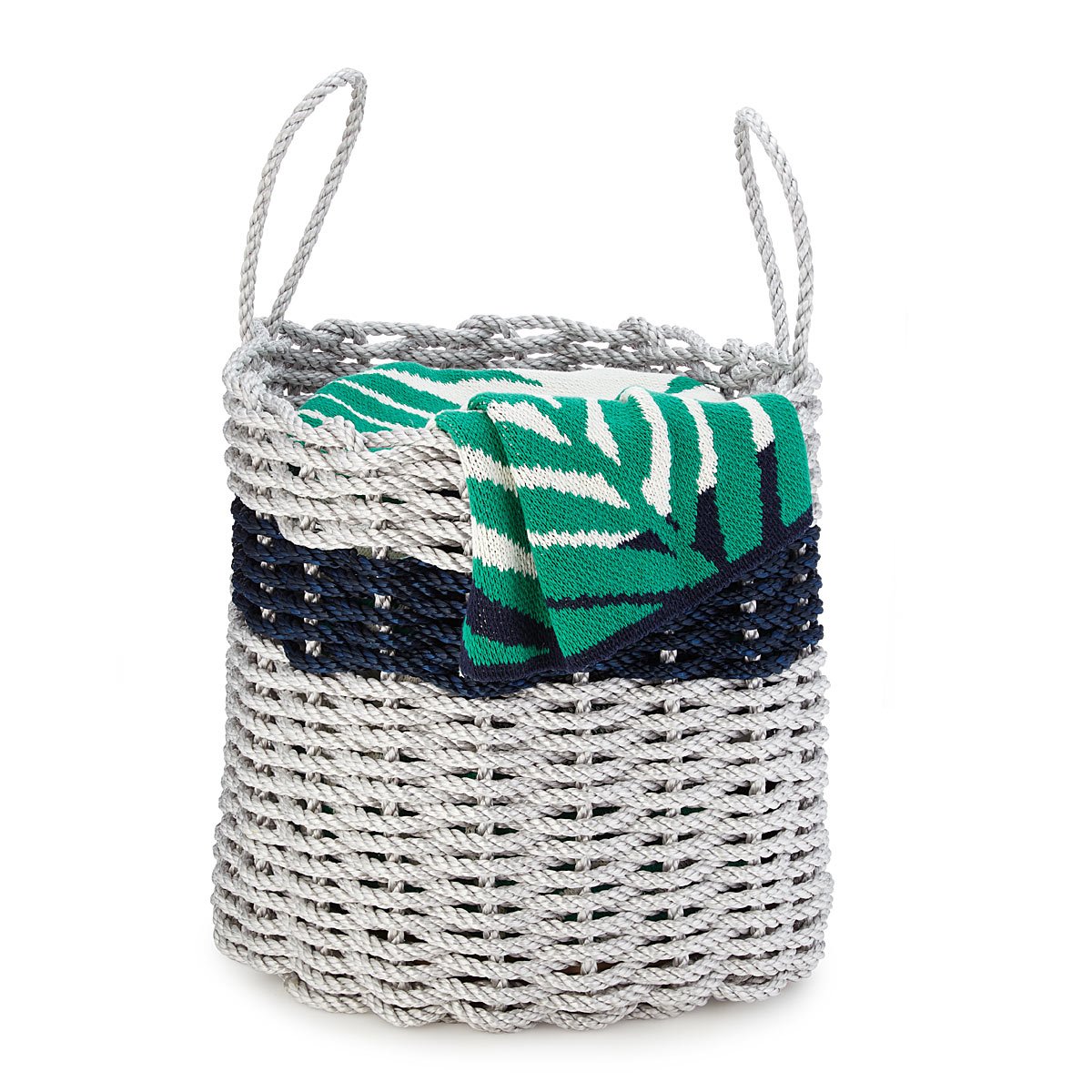 Handwoven Lobster Rope Storage Bin rope basket, nautical decor