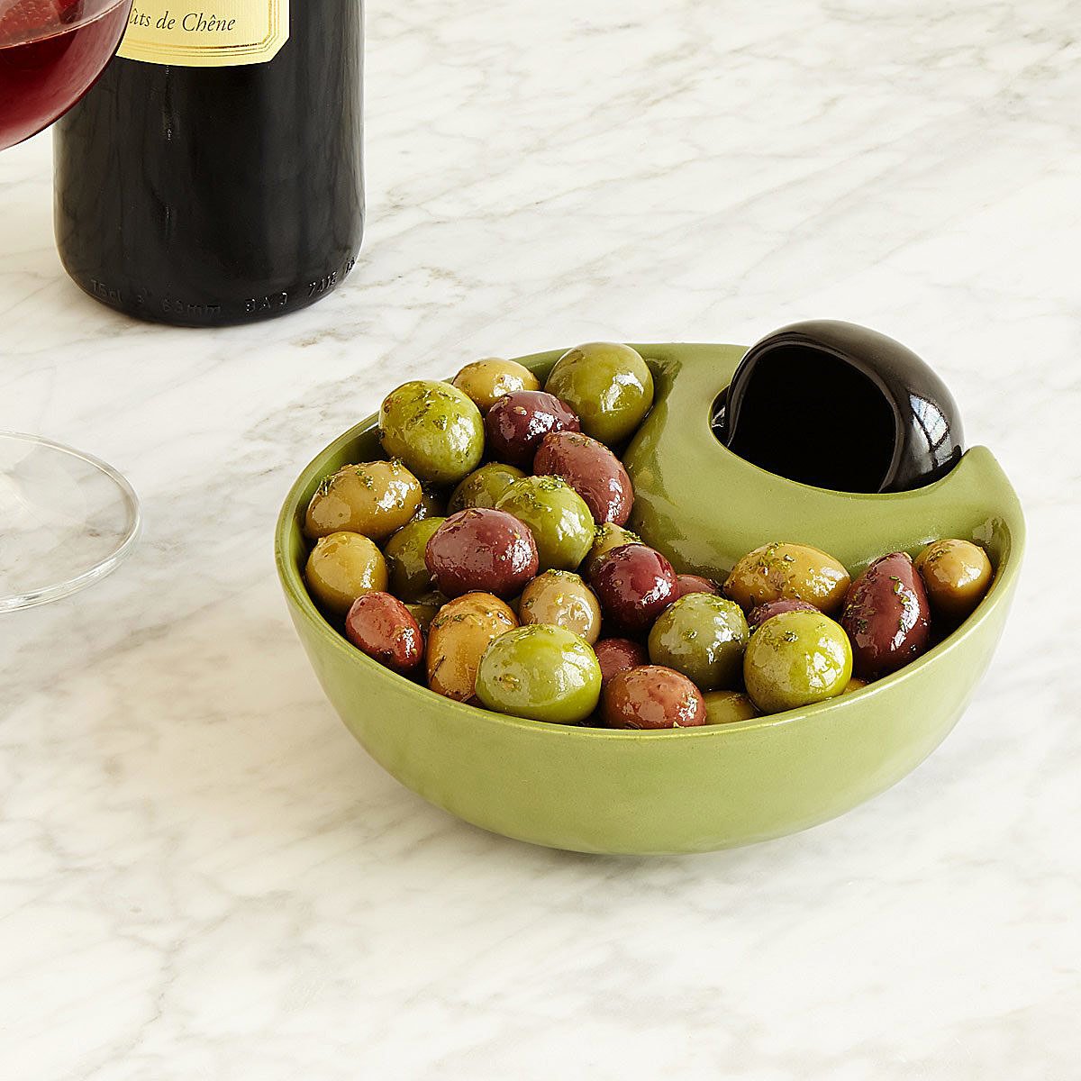 Olive Server & Pit Bowl Entertaining Gifts; Hostess Gifts