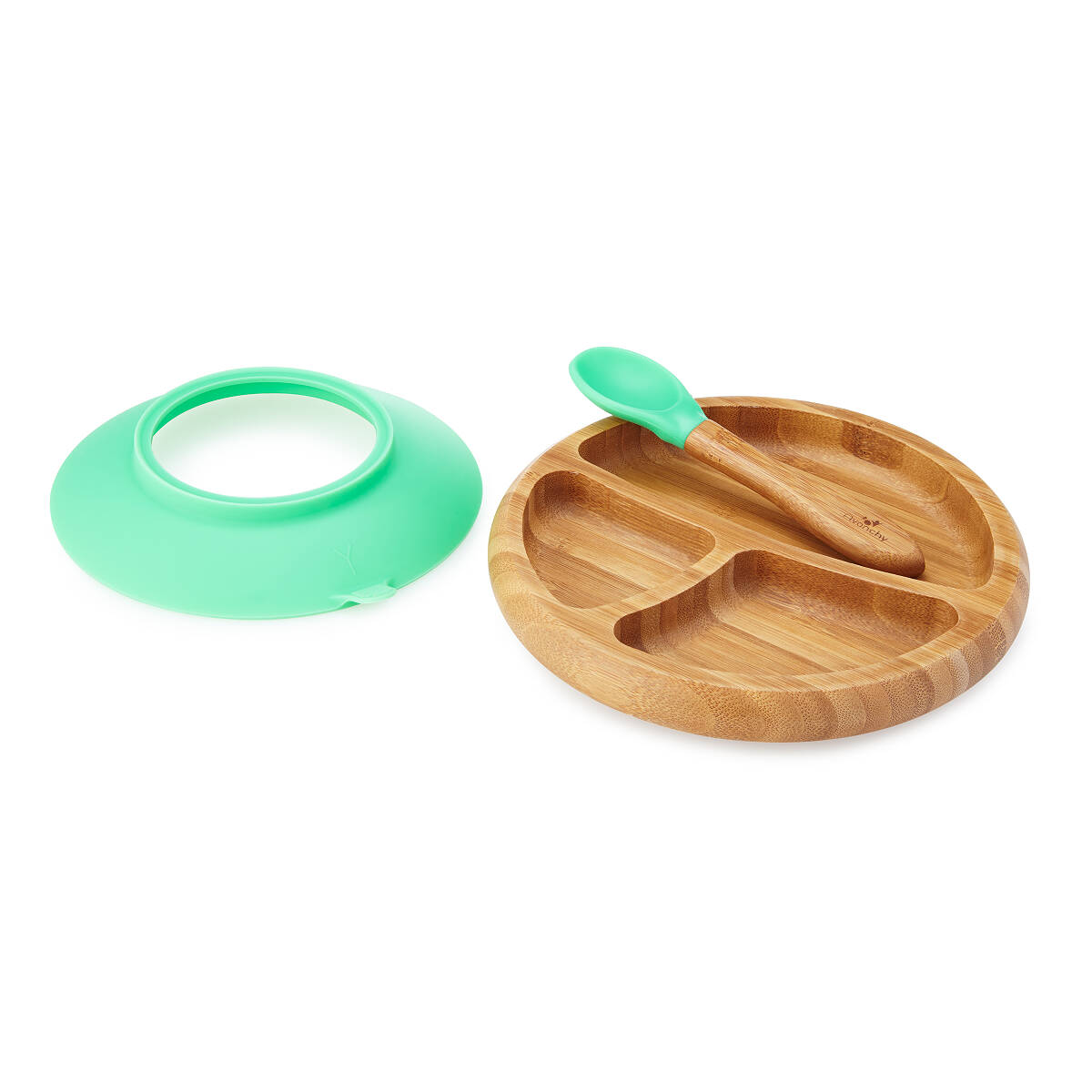 Bamboo Suction Baby Plate Set Baby Dish Sets; Baby Shower Gifts