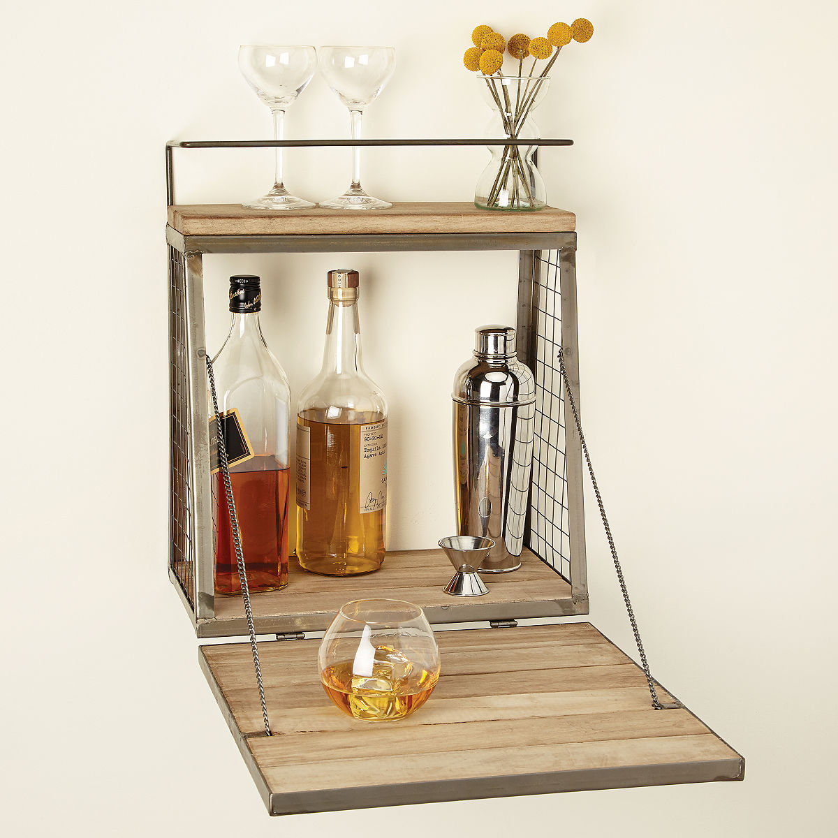 Hanging Cocktail Bar Barware Storage; Creative Entertaining