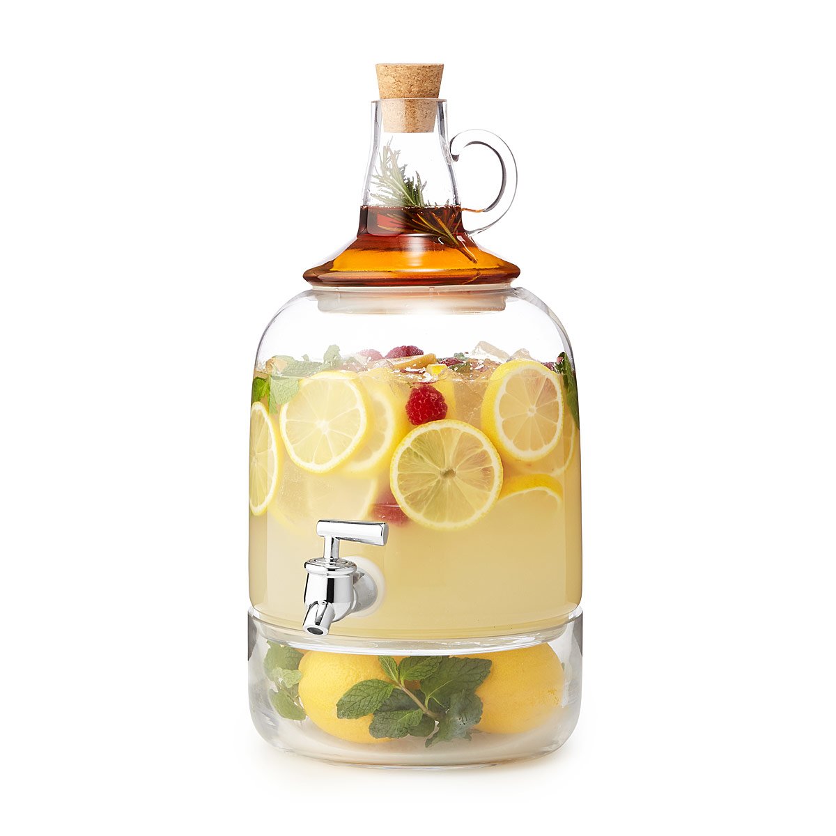 ThreeTiered Beverage Dispenser Drink Dispenser, Glass Carboy