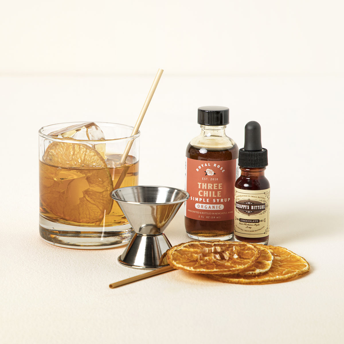 Spiced Old Fashioned Cocktail Kit Hostess Gifts, Mixology Gifts