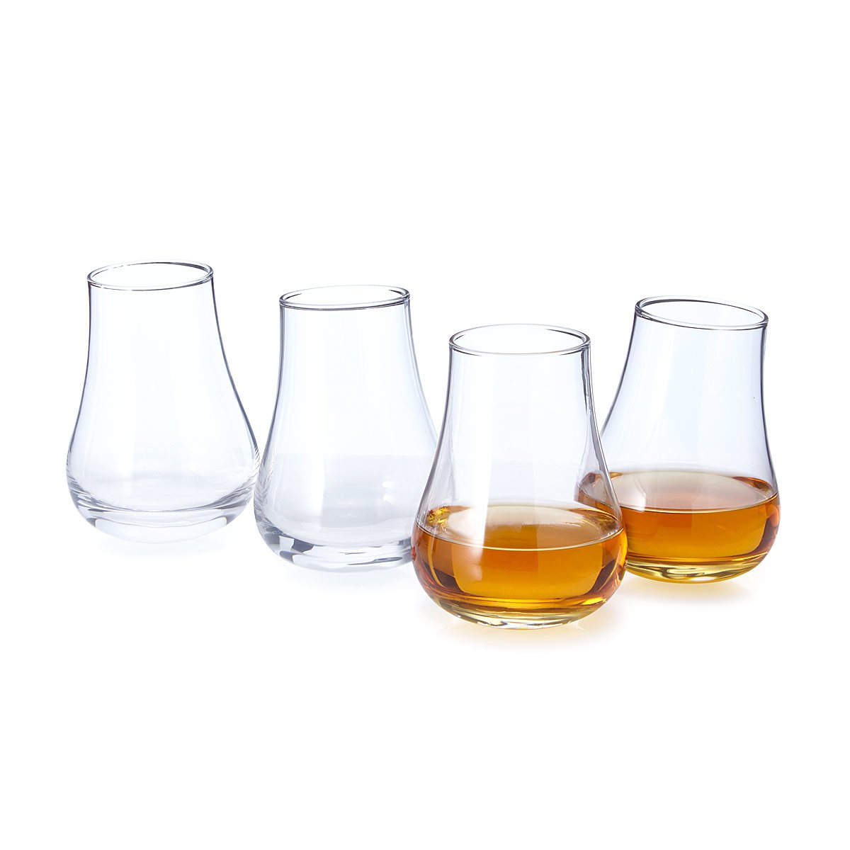 Wobbling Whiskey Glasses whiskey glass, tasting glass, fun glassware