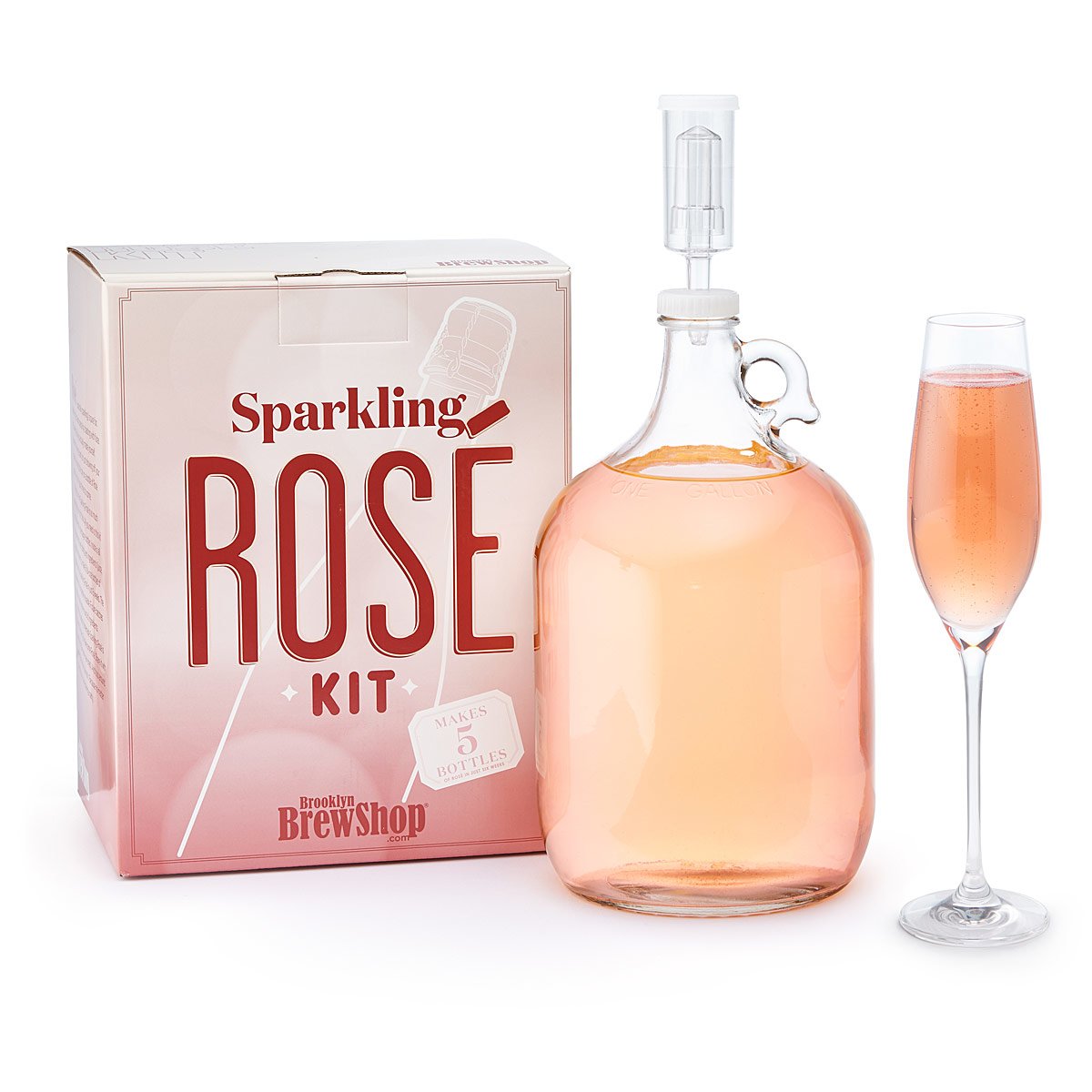 Sparkling Rose Wine Making Kit Unique Hostess Gifts; Bridal Shower