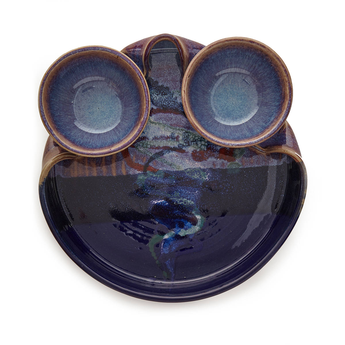 Double Dip Serving Platter Food Server