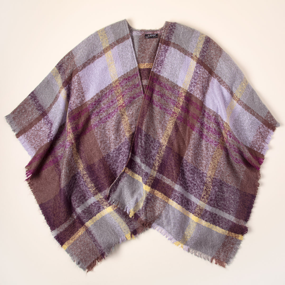 Cozy Lavender Tartan Ruana Tartan Plaid Winterware