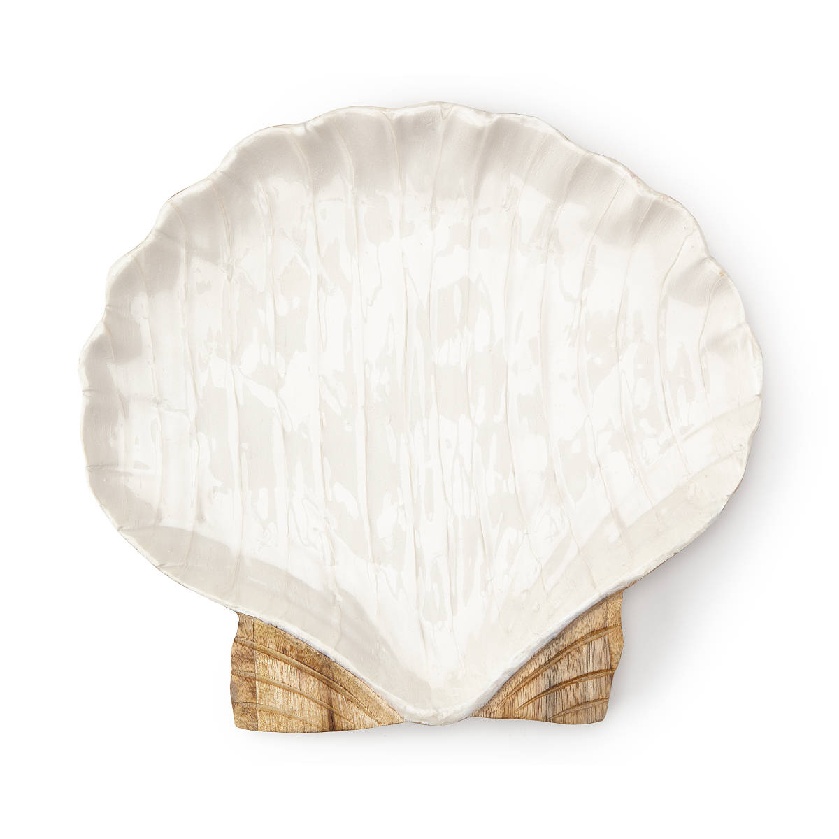 Clam Shell Serving Platter Unique Appetizer Trays