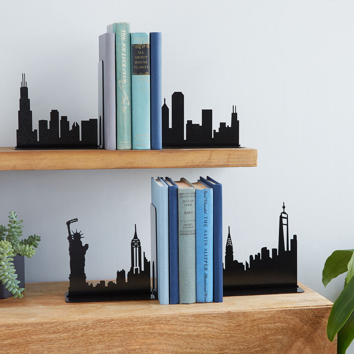 City Skyline Bookends Unique Bookends
