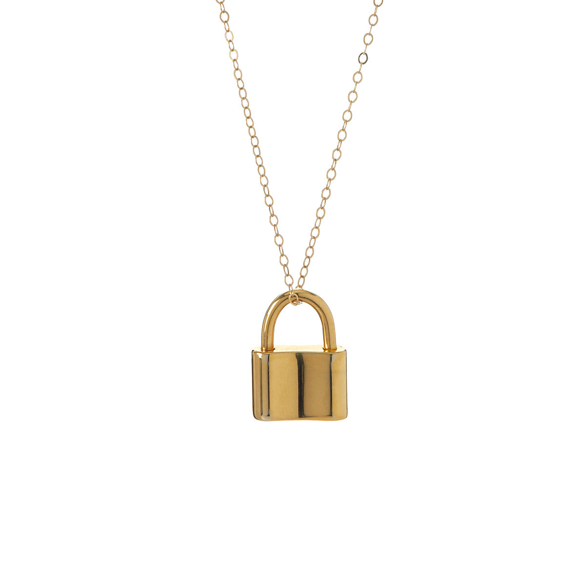 Functional Padlock Pendant Necklace Padlock Pendant, Necklace