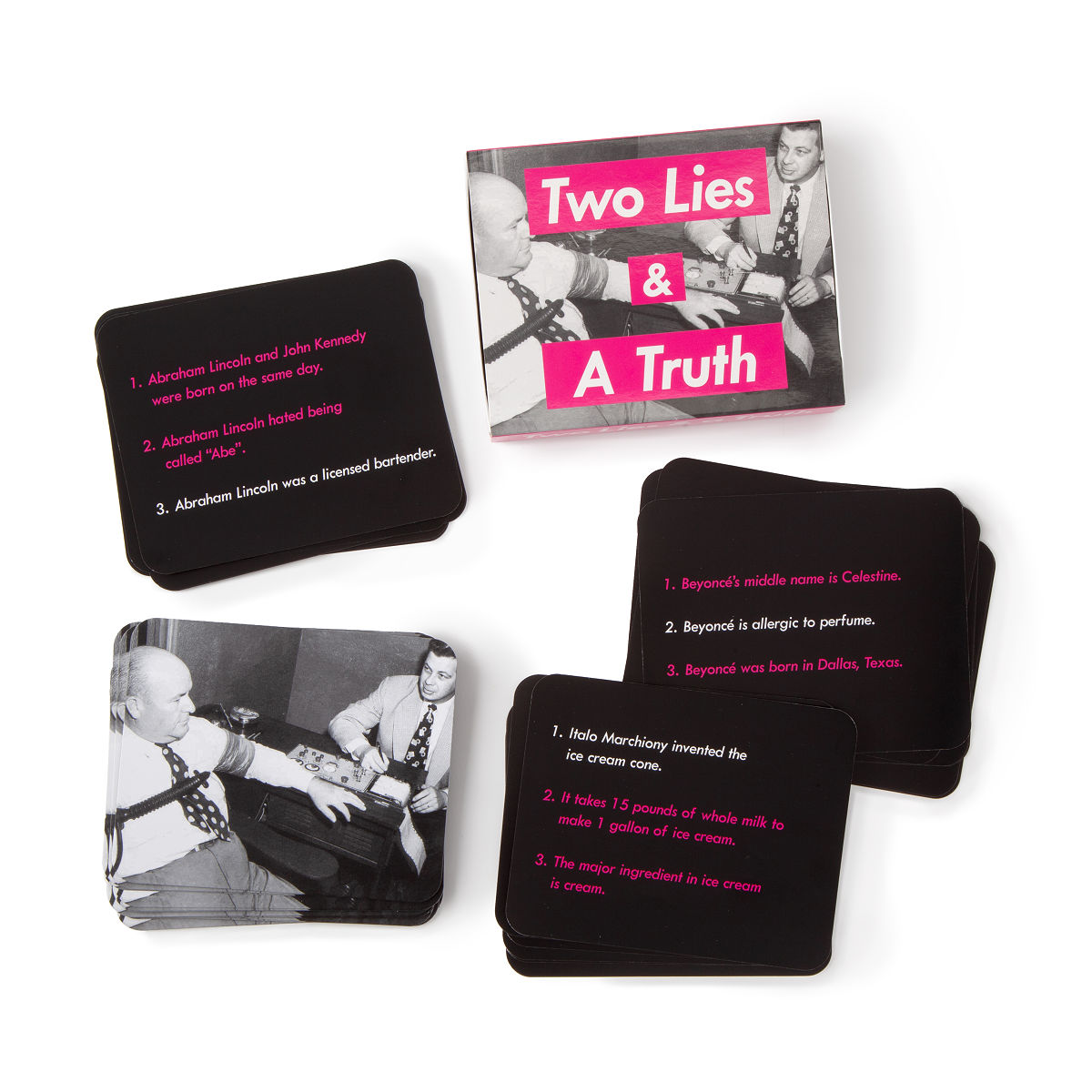 Two Lies and a Truth Card Game Trivia Cards