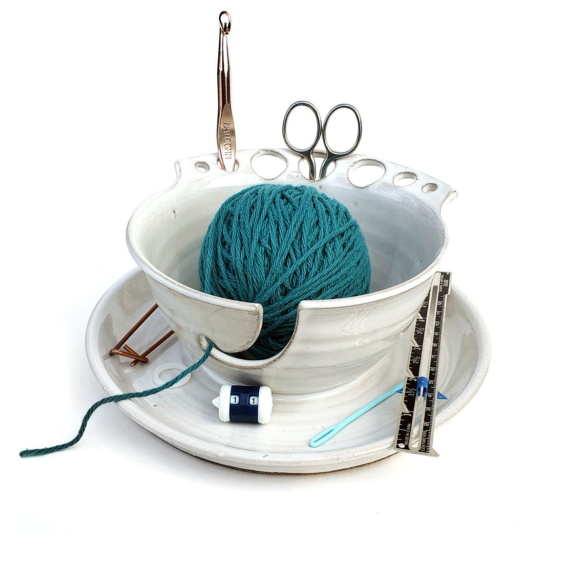 Knitting Caddy & Yarn Bowl