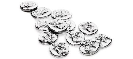 Pewter Gaurdian Angel Coins