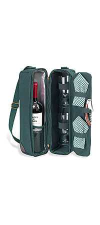UncommonGoods: SUNSET WINE TOTE :  outdoors wine tote wine carrier entertaining