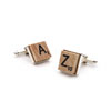 novelty cufflinks scrabble cufflinks