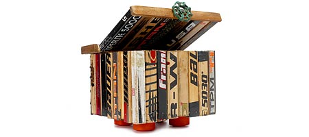 HOCKEY STICK BOX | Sturdy Keepsake Square from Vintage Hockey Sticks, Handmade Fan Memorabilia Gift from Dorothy Spencer | UncommonGoods : safe container vintage square box