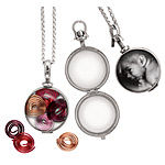 Silver and Glass Locket
