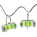 MINI LEVEL EARRINGS | Mini Level Earrings Make Working Carpenter Tools Into Sexy Accessories for the Fashion-Savvy Handy Gal, Handmade by LeeAnn Herreid | UncommonGoods from uncommongoods.com