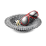recycled bike chain bowl