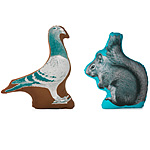 Pigeon and Squirrel Pillows :  uncommongoods rustic charm pillows squirrel