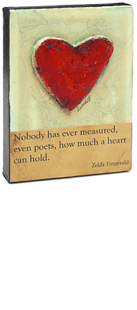 SMALL HEART CANVAS - UncommonGoods from uncommongoods.com