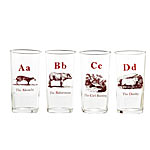 Natural History Glasses :  original pint glassees natural history kitchen
