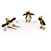winter sports penguin ornament set