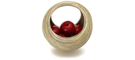 OH BASKET - UncommonGoods : dining-room basket bamboo round nature