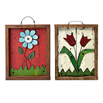 RECYCLED TIN FLOWER ART