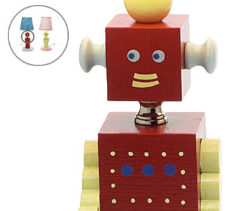 ROBOT LAMPS - UncommonGoods :  uncommongoods robot lamp robots kids