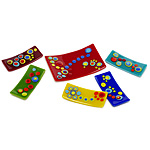 Pop Art Plates - Set of 5 with Platter