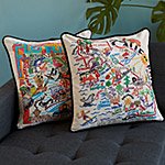 HAND EMBROIDERED STATE PILLOWS