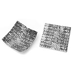 TEXTURED PEWTER DISHES