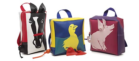 BARNYARD BACKPACKS - UncommonGoods :  uncommongoods horse backpacks barnyard backpacks