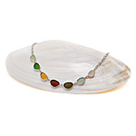 EARTH TONES SEA GLASS NECKLACE