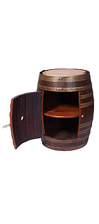 RECYCLED WINE BARREL SIDE CABINET - UncommonGoods from uncommongoods.com