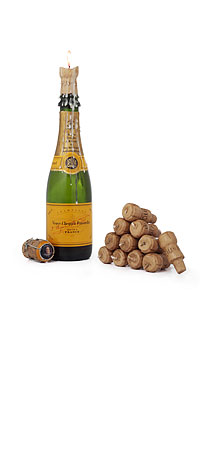 Champagne Cork Candles - Set of 12