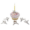 Bird Birthday Candle Holders - Set of 6