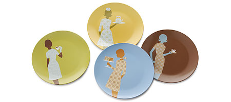 :: Adventures in the Stiletto Jungle ::: FOUND: Fashionista Food Plates from stilettojungle.blogspot.com