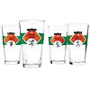 HOUSE RULES FOOTBALL GLASSES - SET OF 4 | Football Pint Glasses Of Regulations And Rules With Referees | UncommonGoods :  glass football drink glasses drinking glasses