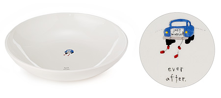 'Just Married' Pasta Bowl - Image