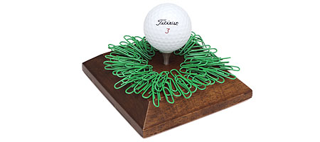 Golf Tee Paperclip Holder
