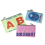 recycled materials cosmetic bags