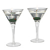 citronella martini candles - set of 2
