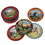 HARD CHEESES APPETIZER PLATES - SET OF 4