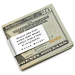 OSCAR WILDE QUOTE MONEY CLIP