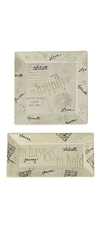 earthenware wedding platters