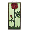 reclaimed wood tall rose wall art