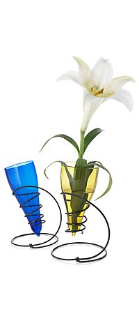 Recycled Bottle Spring Vases